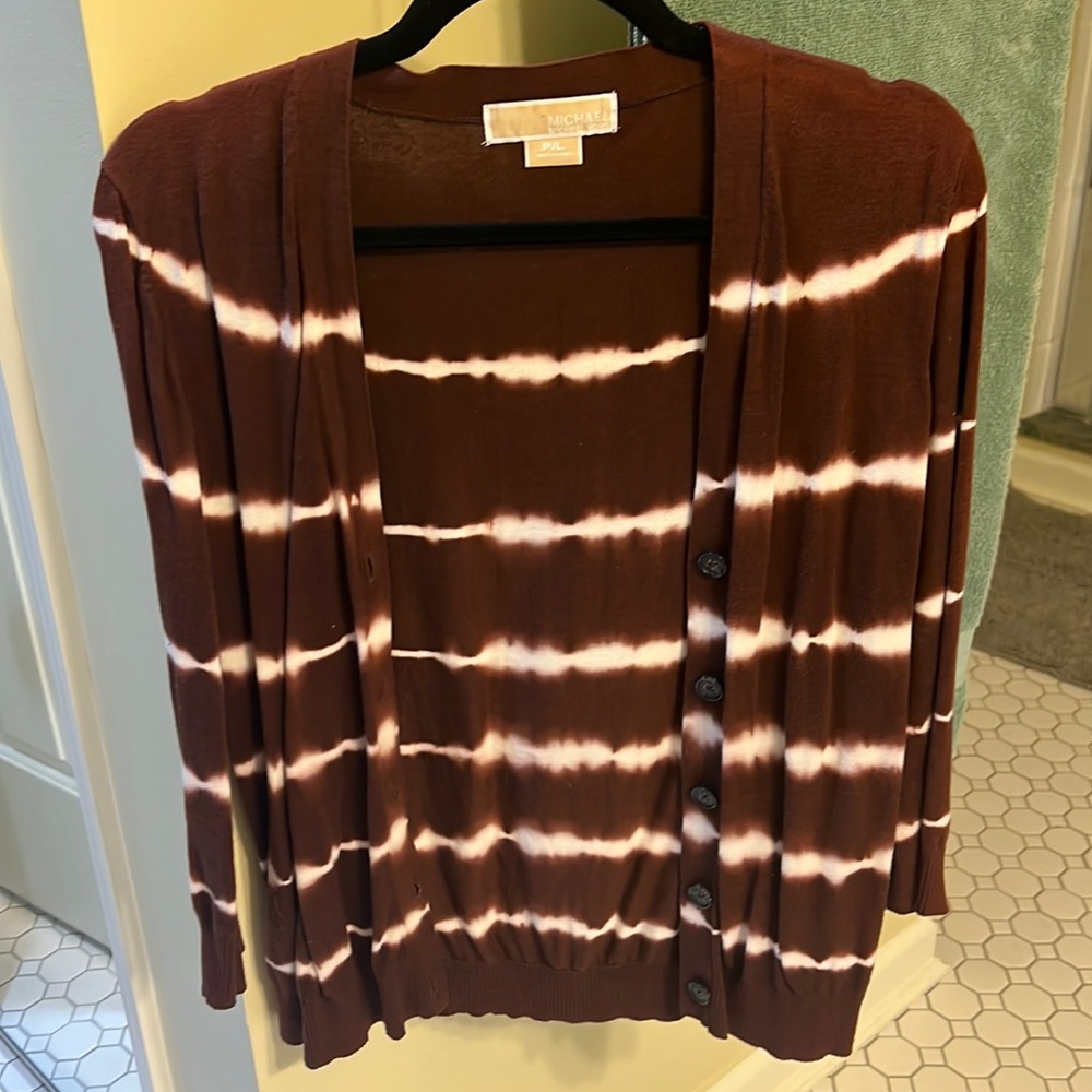 Michael Kors cardigan with tie-dye detail